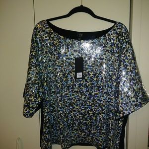 NWT Lane Bryant 22/24 sequined tunic
